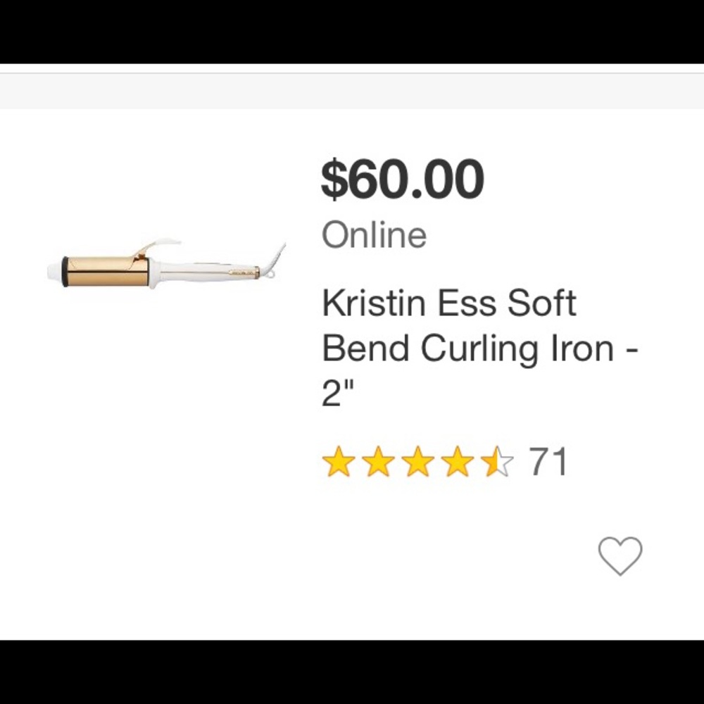 Kristen Ess curling iron 2”